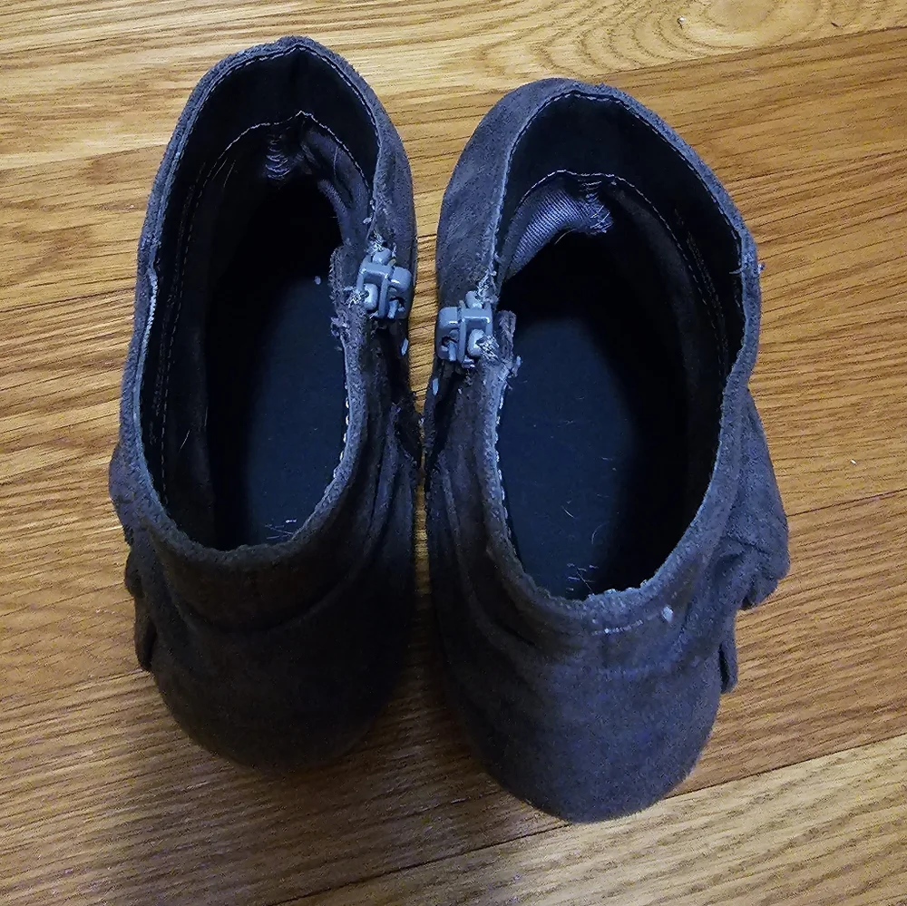 Girls Children Place Gray Ankle Boots Size 2